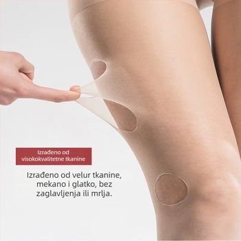 Najlon čarape za trudnoću, prozračne, nevidljive, otporne na kidanje, visoki pojas