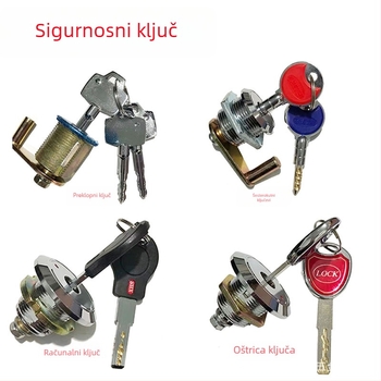 Sigurnosni cilindar za sef, metalna konstrukcija, marka Qianqiang i dr., model Safe lock, modernistički minimalistički stil