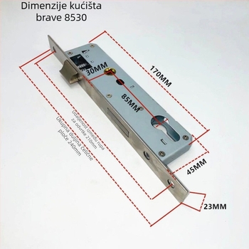 Brava s ručkom, nehrđajući čelik, model 001, za vrata i prozore od aluminijske legure, Super and