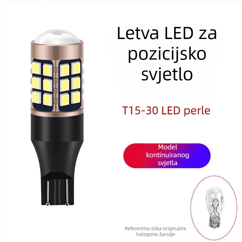 LED svjetlo za vožnju unatrag, visoka svjetlina, stražnje svjetlo, 1156/T15 utičnica