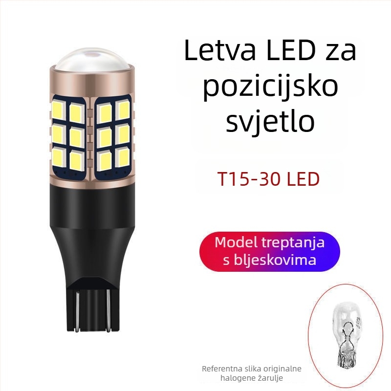 LED svjetlo za vožnju unatrag, visoka svjetlina, stražnje svjetlo, 1156/T15 utičnica