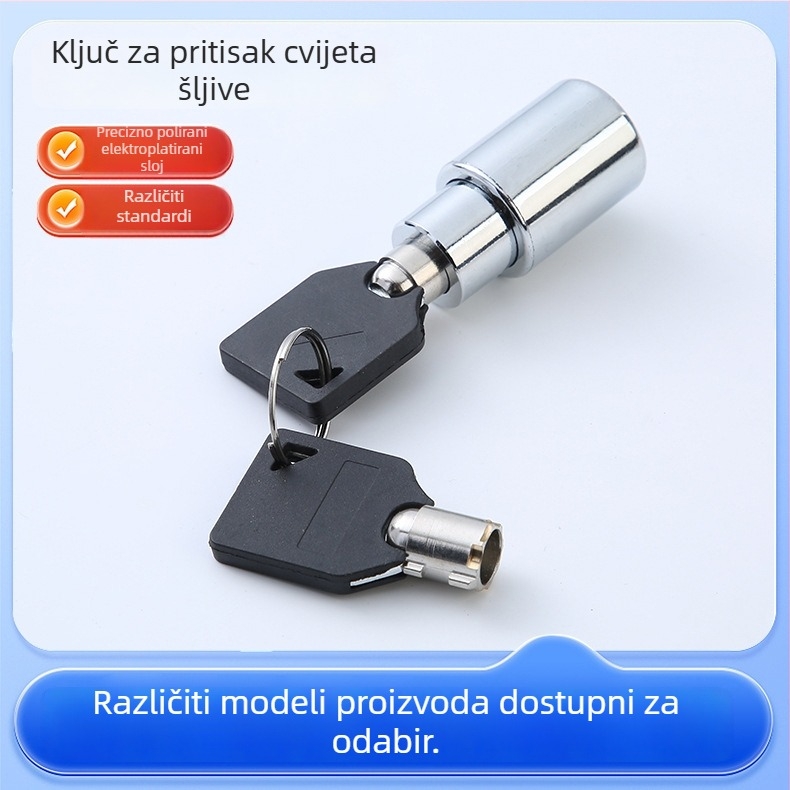 Brava cilindar za automatske uređaje – cinkov legura, protiv krađe, model 8005, moderan minimalistički stil; primjena: push tip cilindar i disk cilindar; marka: Jiajie.