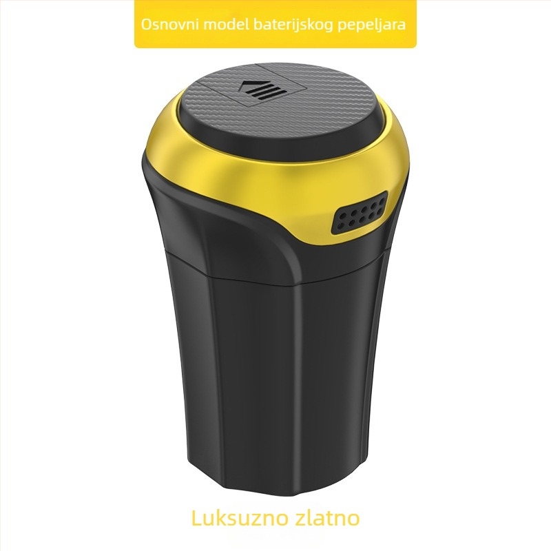 Metalni autopepeljar Y265, 270 g, pogodan za držače čaša, lakirani završetak
