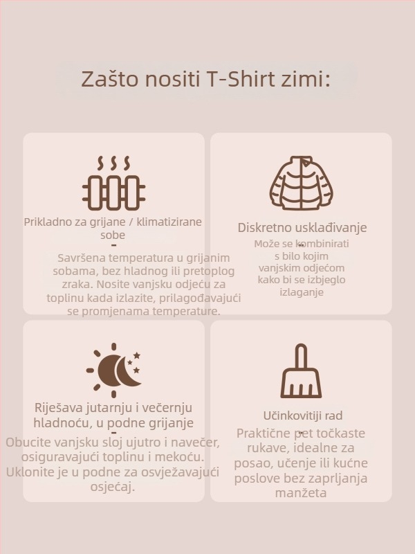 Muška poslovna T-majica s polu-visokim ovratnikom, gusta vunena smjesa, kratki rukavi, uski kroj, za jesen-zimu.