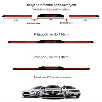 Automobilske stražnje svjetlo – trosekcijsko stražnje krilo LED, 12V