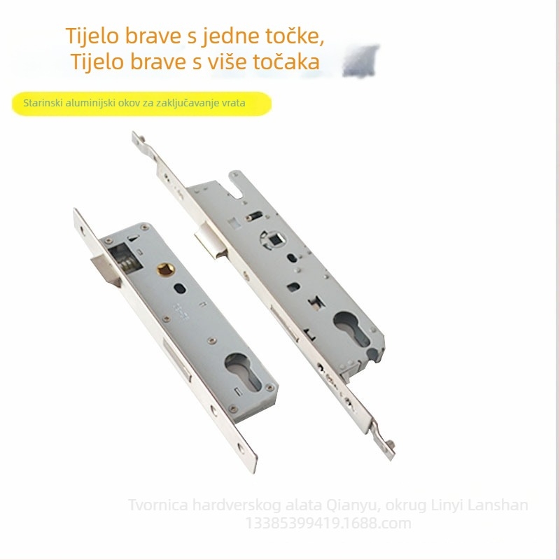 Aluminijski jednopunktni blok zaključavanja za vrata 8525/9230 – tijelo brave, moderan stil