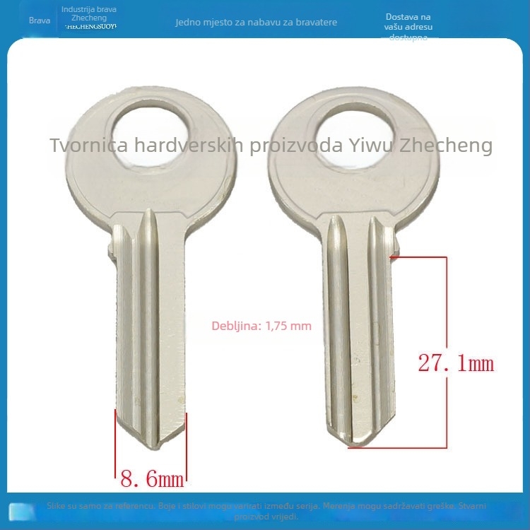 Key Blank A078 – Model A078, Materijal: Drugo, Stil: Drugo, Za uporabu s ključem