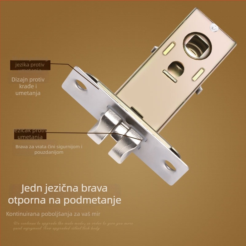 Brava za vrata – brava s ručkom (Značka: Denilon; Model: Door Lock; Prilagođavanje: Ne; Montaža: Ne)
