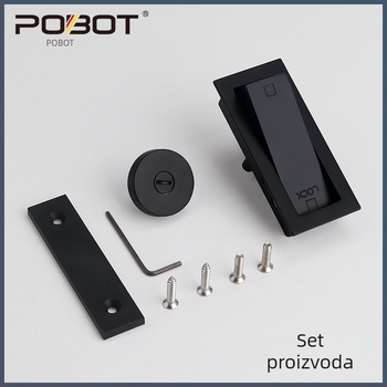 Ghost brava za vrata – model PBT-01, cinkov legura, deadlocked tip, pogodna za vanjska klizna vrata i štalska vrata