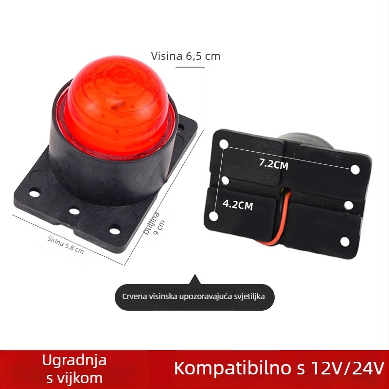 LED svjetlo za četiri kuta za kamion i kombi, 24V, model SGD-24, 3W, visoka jačina svjetla