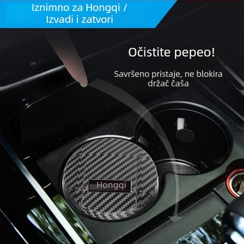 LED keramički pepeljara automobila, model 027, graviranje, dvostruka uporaba kod kuće i u automobilu