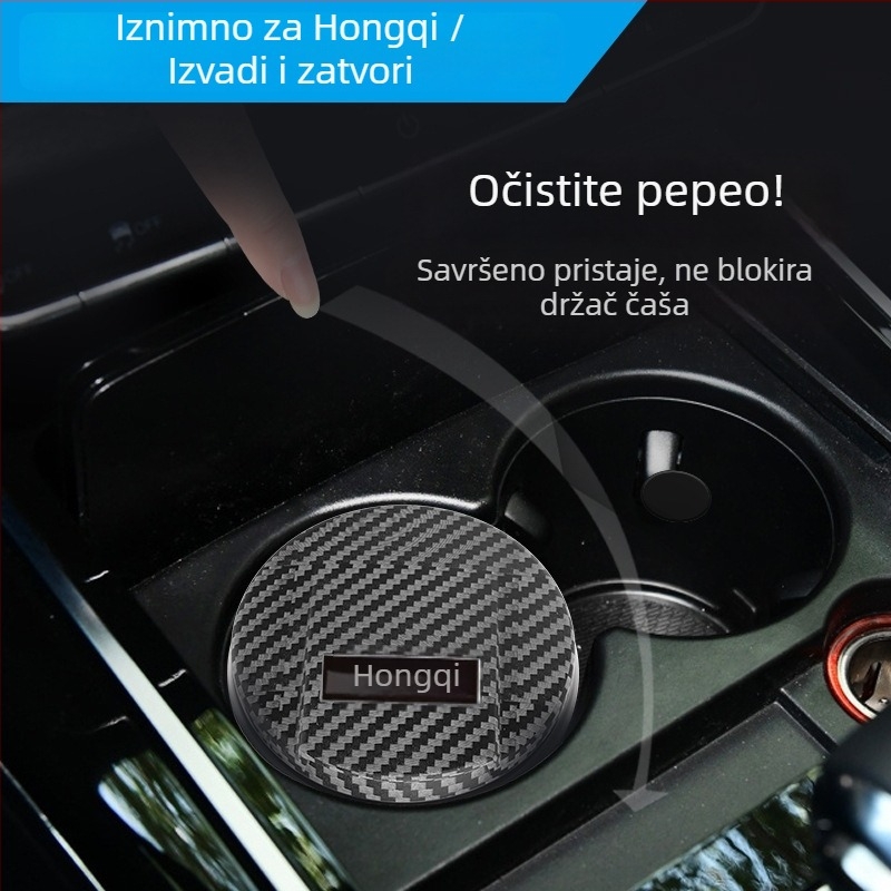 LED keramički pepeljara automobila, model 027, graviranje, dvostruka uporaba kod kuće i u automobilu