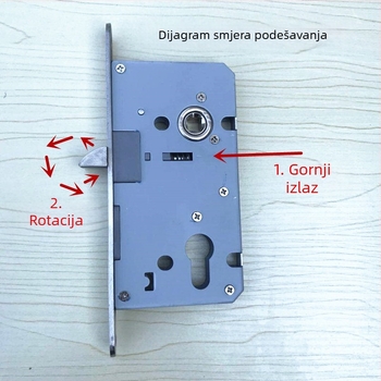 Tijelo brave za vrata - Model 7250, Nehrđajući čelik, 0,4 kg, Moderni minimalistički stil
