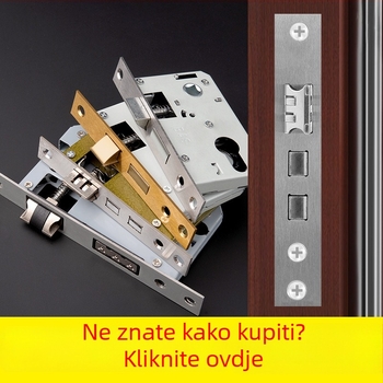 Tijelo brava za drvena unutarnja vrata, nehrđajući čelik, model 8-967, moderni jednostavan stil