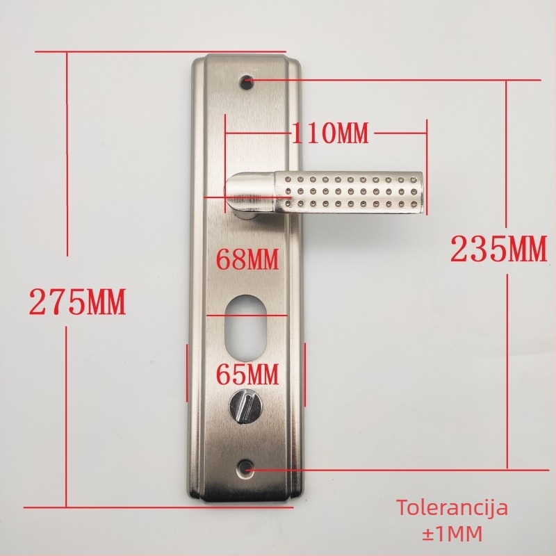 Panel kvake za vrata protiv krađe – željezna kvaka, 768 g, Ming baocheng, moderni minimalistički stil