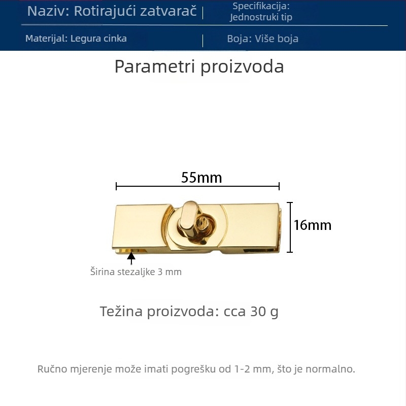 Torba twist zatvarač NS1532 – Nansheng Hardware