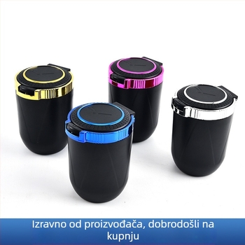 Automobilski pepeljak s poklopcem, ABS + metalni unutarnji sloj; model 69; proces ubrizgavanja; težina 100 g; univerzalno za vozila