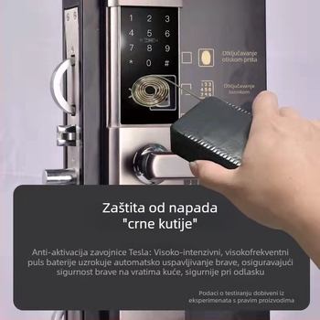 Gettel R16 Automatska tiha klizna brava s lozinkom i otiskom prsta za ulazna vrata stana – elektronički zaključak