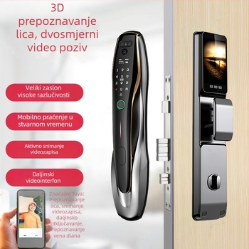 Paramei 1 Pametna brava za vrata – 3D prepoznavanje lica, dlanska žilna identifikacija, otisak prsta i lozinka
