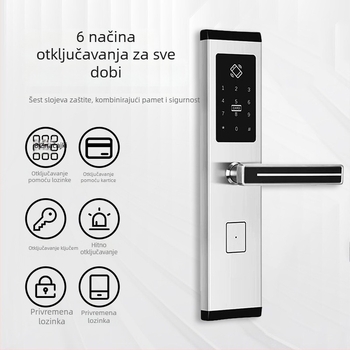Tongtong lock by Songda – Pametna brava za vrata s Bluetoothom, elektroničko zaključavanje lozinkom, zaključavanje karticom, zaključavanje kodom, za hotele i apartmane