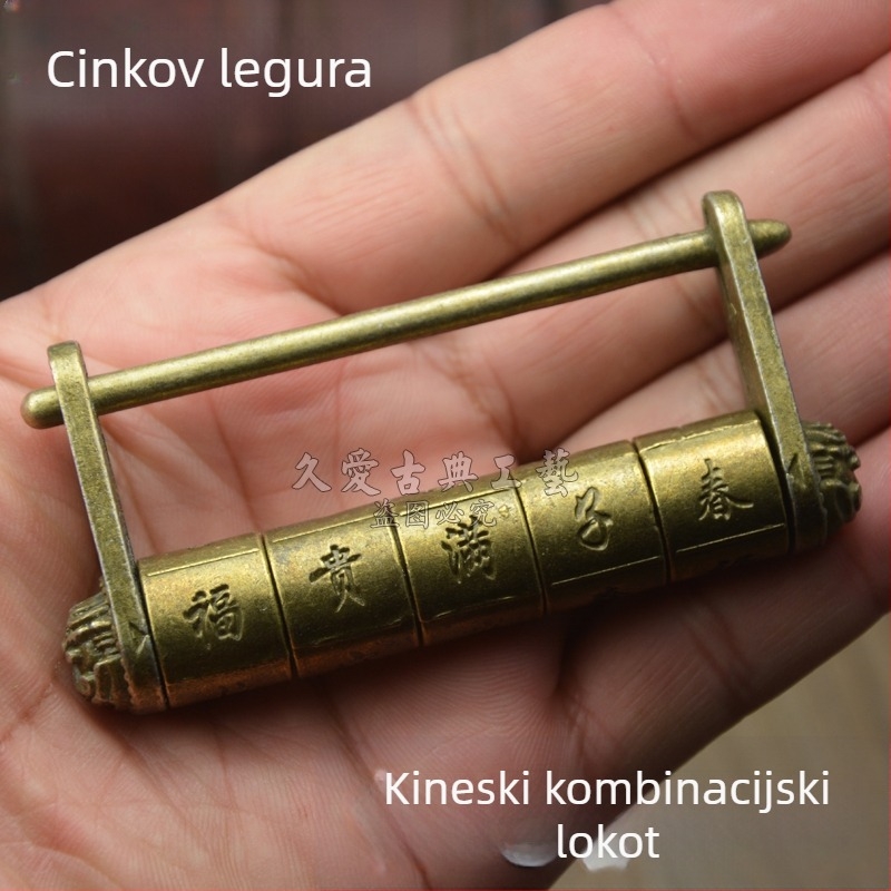 Horizontalni kombinacijski lokot od nehrđajućeg čelika