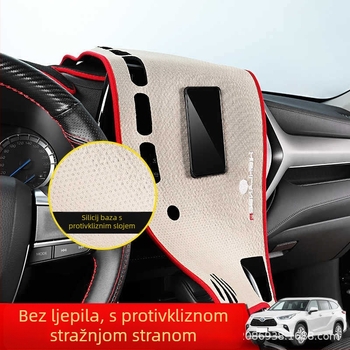 Silikonske podloške za ploču instrumenta i središnju konzolu, kompatibilne sa 24 Highlander modela; bez prilagođavanja; bez logotipa; bez licenci.