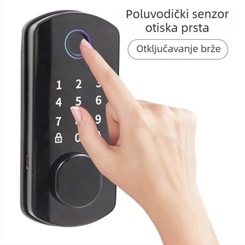 AF07 Pametna brava s otiskom prsta i lozinkom - 100 otisaka, 100000+ otključavanja, skeniranje <1s, lažno prepoznavanje <0.001%, radna temperatura -20°C do 70°C