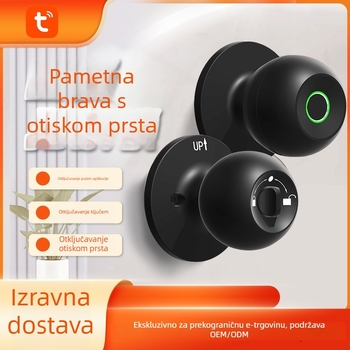 Pametna brava s otiskom prsta za vrata, model K10, pohrana 20 otisaka, više od 100000 otključavanja, skeniranje <0,5 s, lažno prepoznavanje <0,001%