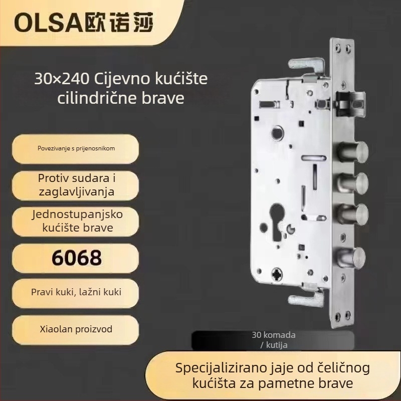 Onosa S8 Cjelovito čelični jednostupanjski brava s zupčastim mehanizmom, lozinkom i otiskom prsta; Model S8, kapacitet otiska 1, otključavanja 23, skeniranje <1s, napajanje AC