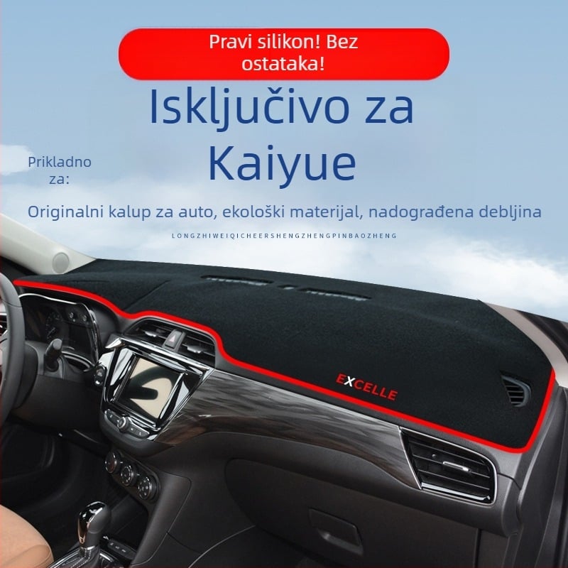 Poliesterska prostirka za zasjenjivanje instrument ploče i središnje konsole, zaštita od sunca i toplinska izolacija za Buick Excelle unutrašnjost