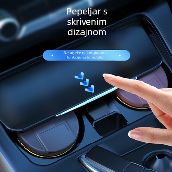 Keramički pepeljara za auto s poklopcem | Model 028, biomimetski proizvodni proces, dvostruka upotreba za dom i auto — Zhenshangle