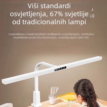 Clip-on stolna lampica s inteligentnim upravljanjem, dodirnim prekidačem, CRI ≥95, niska napetost ≤36V