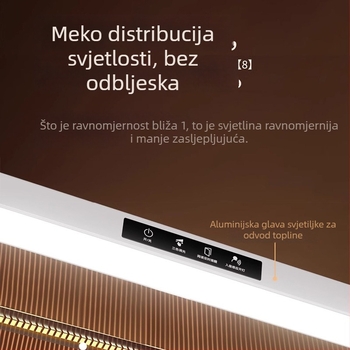 Clip-on stolna lampica s inteligentnim upravljanjem, dodirnim prekidačem, CRI ≥95, niska napetost ≤36V