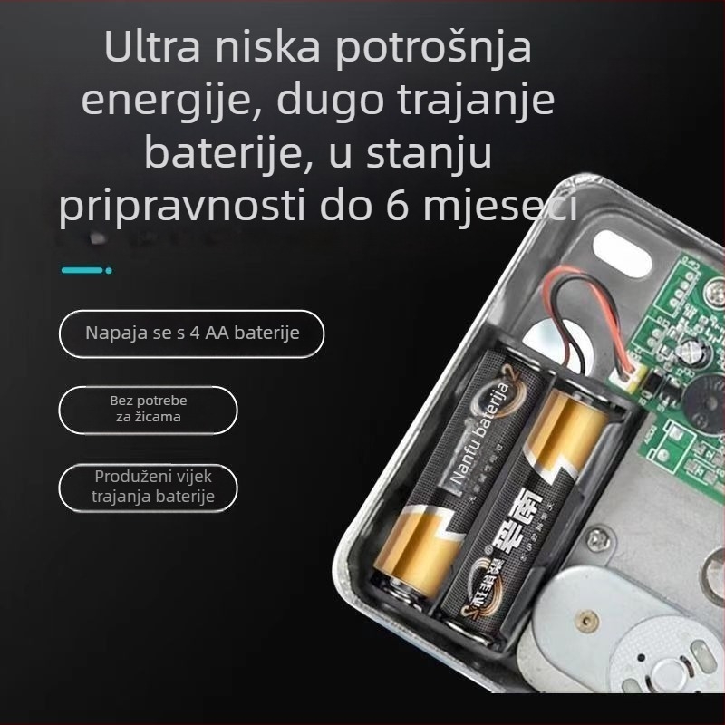 Tuya Bull Head brava za vrata od željeza i drveta, bežični pristup, otisak prsta i elektronička brava