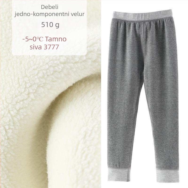 Derong djevojčice pamukne termo hlače s fleece podstavom, 3–8 godina, jesen-zima