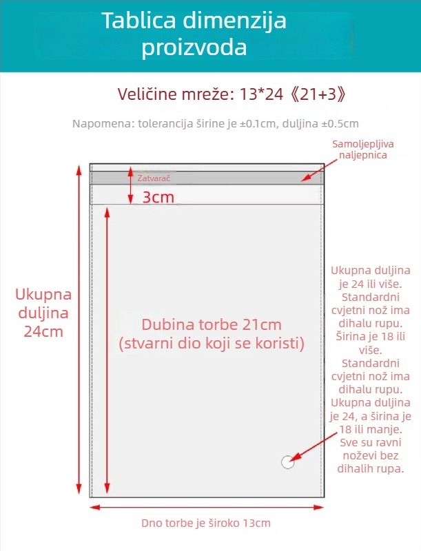 OPP samoljepljiva vrećica, prozirna, debelih stijenki, s tiskanim logom, plastična vrećica za pakiranje nakita, odjeće i maski
