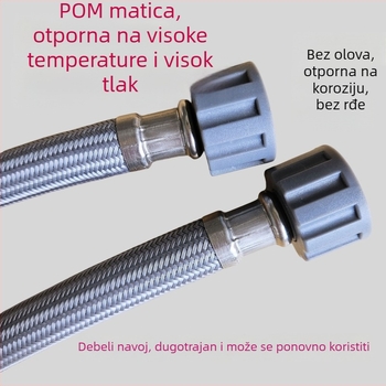 Marka za dovod vode za WC i cijev ulaza/izlaza bojlera, topla i hladna voda, visoka temperatura otporna na toplinu, otporna na eksplozije, PE materijal, Model 1
