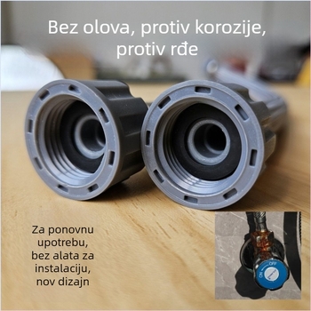 Marka za dovod vode za WC i cijev ulaza/izlaza bojlera, topla i hladna voda, visoka temperatura otporna na toplinu, otporna na eksplozije, PE materijal, Model 1