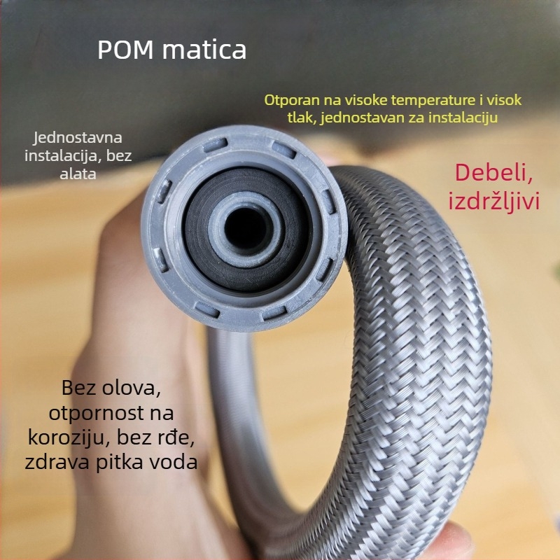 Marka za dovod vode za WC i cijev ulaza/izlaza bojlera, topla i hladna voda, visoka temperatura otporna na toplinu, otporna na eksplozije, PE materijal, Model 1