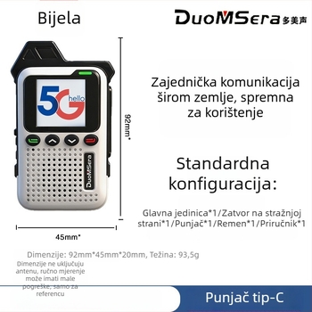 Ručni interkom TG-16, 5G mini, 16 kanala, doseg preko 50 km, Pozicioniranje, Baterija 6800mAh