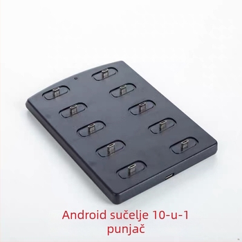 Mini stanica za punjenje za 10 radiostanica s USB-C i Android sučeljem, Keshengtong, zaštita od smetnji, litijeva baterija, doseg do 1,5 km