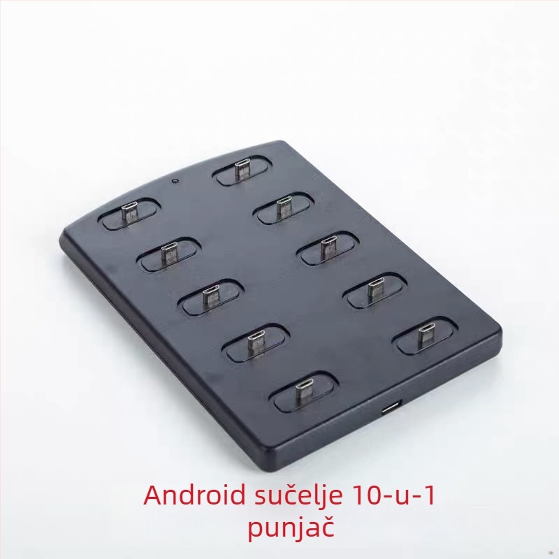 Mini stanica za punjenje za 10 radiostanica s USB-C i Android sučeljem, Keshengtong, zaštita od smetnji, litijeva baterija, doseg do 1,5 km