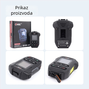 Bežični Bluetooth ručni mikrofon s ekranom za VR-N7600/N7500/N76/N75 — domet 3–5 km, bez baterije, otpornost na padove.