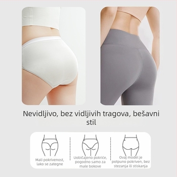 Ženske gaćice od Mulberry svile, srednji pojas, prozračan, podstava od 100% svile, pletene