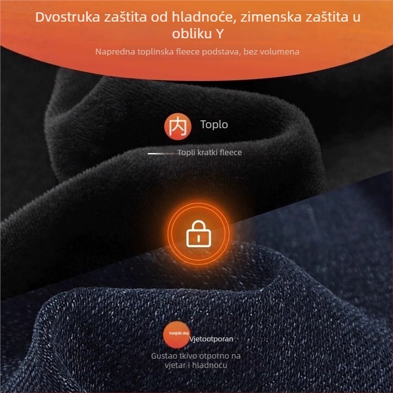 Ženske traperice visokog struka, ravni kroj, denim, pamuk 50–70%, 3/4 duljina, minimalistički stil