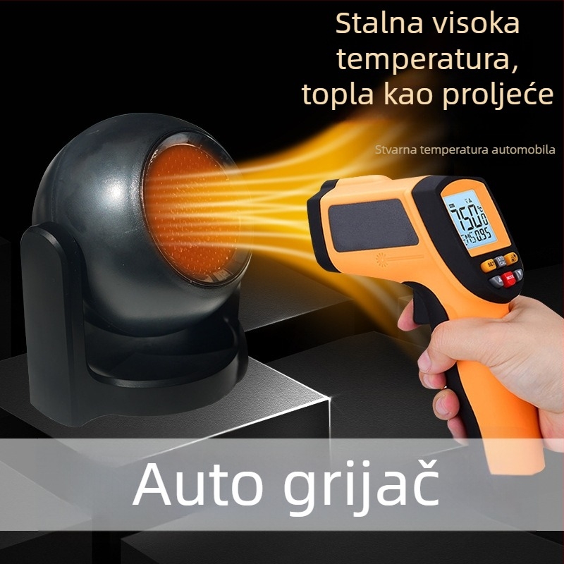Auto grijač GD-2210 — 120W, ABS, grijanje, odmrzavanje i odmagljivanje