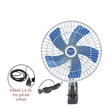 Automobilski ventilator s univerzalnom kompatibilnošću 12-85V, za automobile, tricikle i vanjsku upotrebu