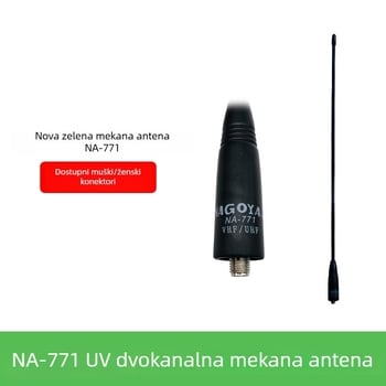 NA-771 Fleksibilna antena za interfon, UV dvosegmentni visok dobitak, domet 1,5–3 km, bez baterije