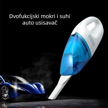 Automobilski mini usisavač, 12V, 48W, 1900Pa, mokro/suho, 2 m kabel, za unutarnji prostor automobila
