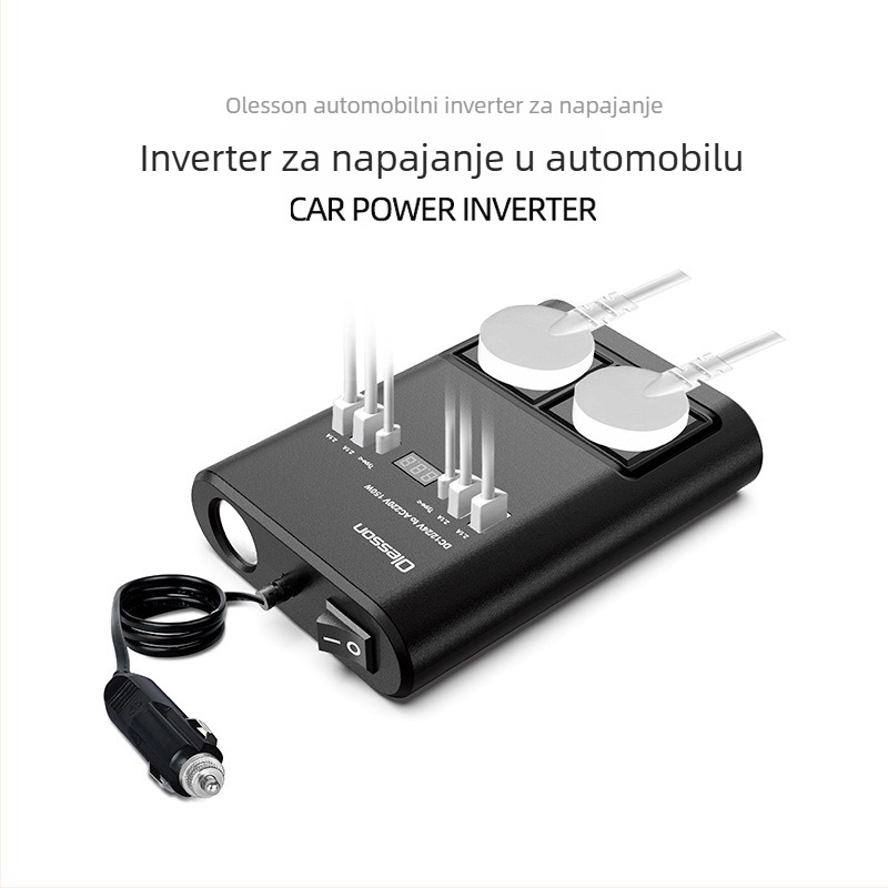 Automobilski inverter 150W, AC 220V, višenamjenski konverter napajanja s CNC detekcijom (Model 1662)
